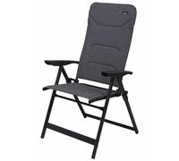 Trigano - Sedia da campeggio comoda - Fauteuil Matelasse R-Eco in Pelle - Grigio Grigio