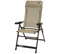 Trigano - Sedia da campeggio - Fauteuil Alu Dossier Haut Slim Moka - Beige