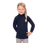 Trigema Langarm Ski/Rolli-Maglione Ragazza, Blu (Blau (Navy 046)), 104 (Herstellergröße: 104)