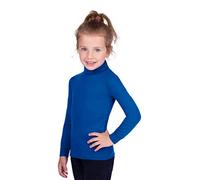 Trigema Langarm Ski/Rolli-Maglione Ragazza, Blu (Blau (Royal 049)), 104 (Herstellergröße: 104)