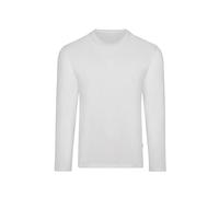 Trigema - Shirt, Maglia a Maniche Lunghe, Manica Lunga da Uomo, Bianco(Weiß (Weiss 001)), M