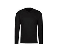 Trigema - Shirt, Maglia a Maniche Lunghe, Manica Lunga da Uomo, Nero(Schwarz (Schwarz 008)), 4XL