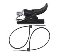 Trigger Aid progettato per migliorare la distanza di lancio con pulsante ergonomico per il pollice per un uso confortevole nylon e acciaio inossidabile per surf e pesca in spiaggia (nero)