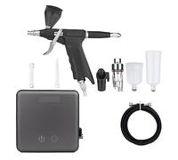 Trigger Air Control GunSide Feed Aerografo con kit compressore di arresto automatico for auto/carrozzeria torta Precisione Senza Sforzo Spruzzo Uniforme(NCT-24GYW116B S3)