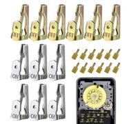 Trigger del pulsante del , inneschi di sostituzione del pulsante di - 12 x timer meccanico interno ed esterno con clip on/off | Trigger pulsante on/off, dicle