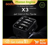 Trigger Flash Wireless Godox X3 in Prevendita, 2.4G HSS, Ricarica Rapida, Schermo Touch OLED, Trasmettitore per Canon, Nikon, Sony, Fujifilm