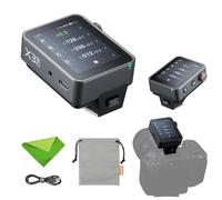Trigger Godox X3 Pro-F TTL Wireless per Fuji, con Controllo App Bluetooth & Scatto Remoto, Touchscreen a Colori da 2,4 Pollici, Batteria agli Ioni di Litio Integrata, Versione Aggiornata della X3-F.