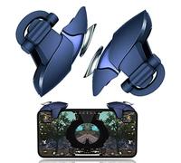 Trigger Mobile Controller Joystick Smartphone Mobile Controller L1 R1 Gamepad Cellulari Mobili Game L1 R1 per PUBG COD Compatibile con Telefono Cellulare iPhone iOS Android, Squalo blu