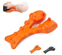 Trigger Point Massager, Ergonomic Handle, Neck Release Pressure Point Massage from Head to Shoulder Blade, Deep Muscle Relaxation, Durable (Orange color)