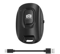 Trigger Telecomando Bluetooth, Trigger Fotocamera Ricaricabile USB-C, Telecomando Senza Fili Bluetooth 5.2 per Foto Smartphone, Trigger Remote per Treppiede, Nero
