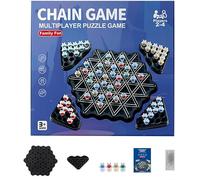 Triggle Game Gioco di Scacchi a Triangolo a Catena Gioco di Strategia Classica da Collezionare Gioco da Tavolo con Puzzle Regalo di Compleanno per Bambini Gioco di Scacchi Genitore-Figlio