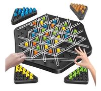Trigglegame Gioco con Elastici e Triangoli Triggle Gioco da Tavola, Giocos Interattivo con Peg,Giocos da Tavolo Triggle con Triangolo Elastico per Ragazzi e Ragazze da 2 a 4 Giocat
