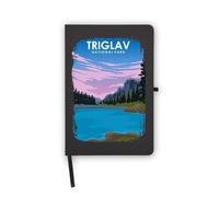 Triglav Solvenia National Park, quaderno con pagine bianche, copertina in ecopelle, agenda, diario, quaderno di lavoro