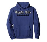 Trike Life Bike Chain Triciclo Regalo Rickshaw Cycling T-Shirt Felpa con Cappuccio