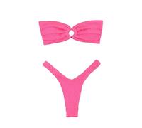 Trikini da donna strutturato con perizoma e slip - Bikini con ferretto, Wd19448p1, M