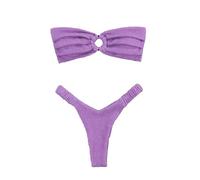 Trikini da donna strutturato con perizoma e slip - Bikini con ferretto, Wd19448z1, L