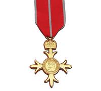 Trikoty OBE medaglia militare con nastro militare per ufficiali britannici impero repro
