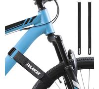 Trilancer Cinghie di Fissaggio per Portabici - Set da 2 Fascette Portabici Regolabili con Chiusura a Strappo - Cinghie Ferma Bici per Trasporto in Auto o Montaggio a Parete (75 x 3,8 cm(2 Pezzi))