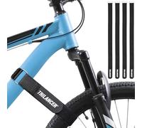 Trilancer Cinghie di Fissaggio per Portabici - Set da 4 Fascette Portabici Regolabili con Chiusura a Strappo - Cinghie Ferma Bici per Trasporto in Auto o Montaggio a Parete (75 x 3,8 cm(4 Pezzi))
