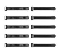 Trilancer Cinghie Elastiche con Strisce Antiscivolo, 23 x 3 cm (10 Pezzi) Heavy Duty Robuste Multiuso - Cinghie a Strappo per Cavi, Prolunghe, Tubi, Bicicletta, Giarrettiere Reggi Pantaloni, Garage