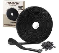 Trilancer Fascette Fermacavi Riutilizzabili 10m x 2cm con 5 Rotolo da 10 m 2 cm