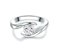 Trilani Solitario da Donna in Argento Sterling 925