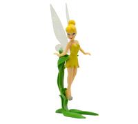 Bullyland Fairies 12848-Figura, Walt Disney Peter Pan, Campanellino con Supporto, Alta Circa 8 cm, Figura Dipinta a Mano, Senza PVC, per Bambini per Il Gioco d'immaginazione, Colore Variegato, 12848