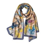 Trillion Sciarpa in seta da donna London® | Sciarpe leggere da donna | Scialle | Sciarpa per la testa | Regali per le donne | Stampe di design | Abbigliamento quotidiano | Liscio e morbido | Multi flo