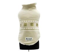 Trilly Tutti Brilli Felpa con Interno in Peluche e Applicazione Termica in Vinile, Basile, Beige, S - 1 Prodotto