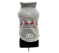 Trilly Tutti Brilli Felpa con Interno in Peluche e Applicazione Termica in Vinile, Grigio, XS - 1 Prodotto