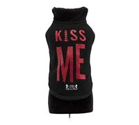 Trilly Tutti Brilli Felpa con Interno in Peluche e Applicazione Termica in Vinile, Nero, 3XL - 1 Prodotto
