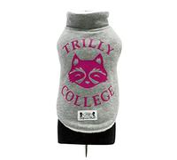 Trilly Tutti Brilli Felpa con Interno in Peluche e Applicazione Termica in Vinile, S/M - 1 Prodotto