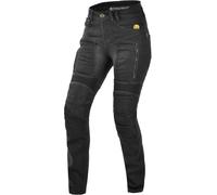 Trilobite Parado Doublelayer Slim Jeans da moto da donna, nero, taglia 32 34 per donne