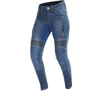 Trilobite Parado Blue Monolayer Slim Jeans da moto da donna, blu, taglia 28 34 per maschi