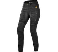 Trilobite Parado Doublelayer Slim Jeans da moto da donna, nero, taglia 28 32 per donne