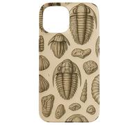Trilobites Fossils and Rocks Pattern for Fossil Hunters Custodia per iPhone 15