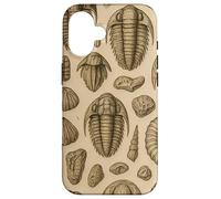 Trilobites Fossils and Rocks Pattern for Fossil Hunters Custodia per iPhone 16