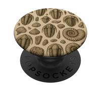 Trilobites Fossils and Rocks Pattern for Fossil Hunters PopSockets PopGrip Adesivo