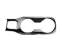 Trim per console centrale auto per Corolla 2019-2023, copertura per portabicchieri dell'acqua, telaio in metallo con motivo in fibra di carbonio, modanatura decorativa interna nera
