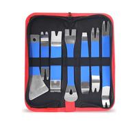 Trim Removal Tool, No Scratch Pry Kit, Smooth Edge Installer Set, Pane Panel Repairs, Auto Upholstery Disassembly for Interior Vehicle, Baseboard, Audio Detailing, 1 Set Mechanics, Steel