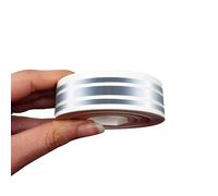 Trim Stripes Strisce Adesive per Auto 3 Fili, Argento, 16 mm x 10 Mt