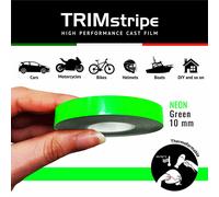4R Quattroerre.it 10505 Trim Stripes Strisce Adesive per Auto, Verde Fluo, 10 mm x 10 mt