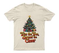 Trim The Tree Spread T-Shirt Unisex Regalo Retrò Divertente Donna Vintage Uomo