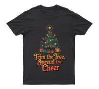 Trim The Tree Spread T-Shirt Unisex Regalo Retrò Divertente Donna Vintage Uomo