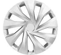 Trimak Copricerchi, 14 pollici, set da 4 pezzi, argento, plastica ABS, resistenti agli urti e di alta qualità