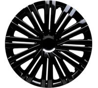 Trimak Copricerchi, copricerchi, set da 4 pezzi, nero, plastica ABS, resistente agli urti e di alta qualità (nero moderno, 13)