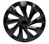 Trimak Copricerchi, copricerchi, set da 4 pezzi, nero, plastica ABS, resistente agli urti e di alta qualità (Y/nero, 15)