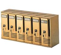 Cassetta postale alubox cubo c6 62x17,5x30 bronzo