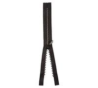 Trimit Strass Cerniera 25 cm - Effetto Diamante, Colore: Nero