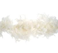 Trimits marabù Marabou-Costume da Boa con Piume per Feste, Festival, Orgoglio, Addio al Celibato, Halloween, Natale, Cotone, Avorio, 1.8m x 12cm